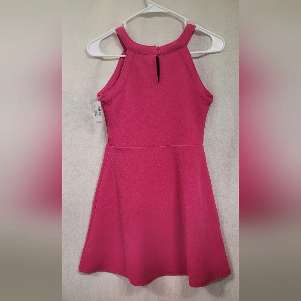 New The Children's Place Party Holiday Dress Girls Sz 12 Barbie Pink Gem details - Picture 4 of 6